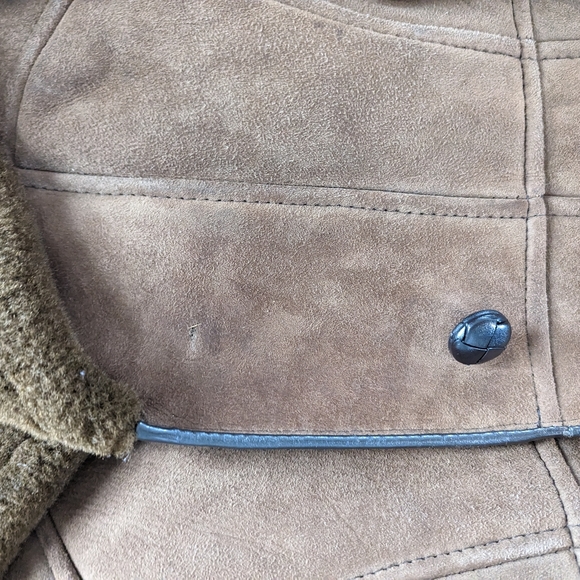 Vintage sheep skin long coat - Picture 4 of 5